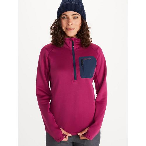 Marmot Olden Polartec Jackets - Womens Fleece Red CA284673 Canada